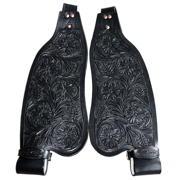 Hilason Leather Saddle Replacement Fender Pair With Hobble Strap Adult